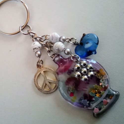 Handmade colorful keychain pendant new