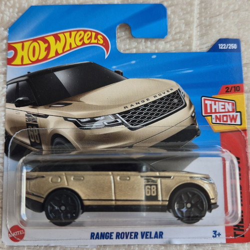 Hot Wheels Range Rover Velar toy car, gold