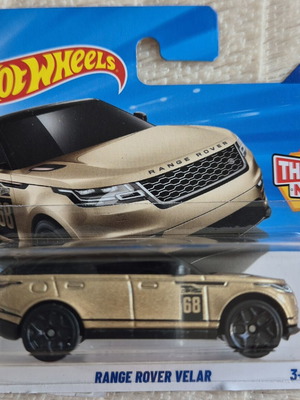 Hot Wheels Range Rover Velar toy car, gold