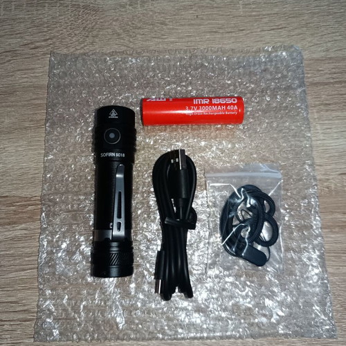 Sofirn SC18 LUMINUS SST40 TIR LED flashlight new with USB-C charging