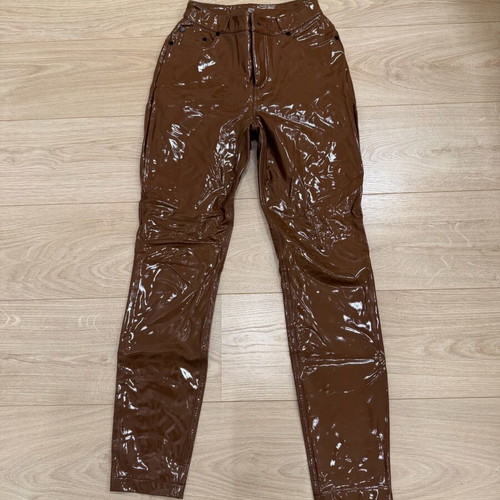 Vinyl women's pants Commando like new, brown, size XS