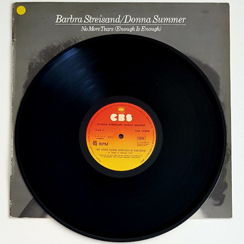 Maxi single vinyl record No More Tears (Enough Is Enough) Barbra Streisand/Donna Summer like new