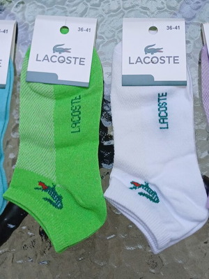 Lacoste women's socks pack of 4, sizes 36-41, new, multicolor