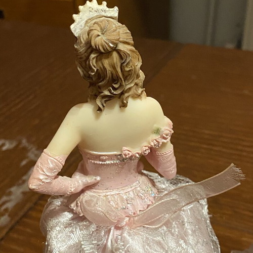 Victorian Style Figurines Set with Fabric Details like new