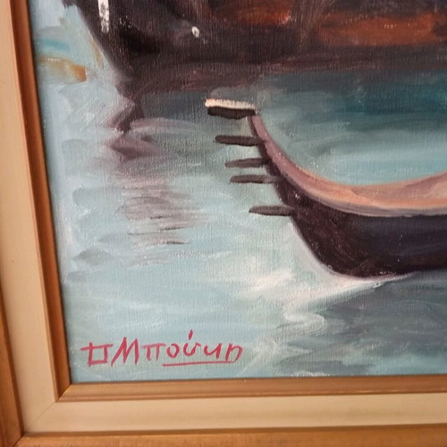 Painting by Dora Bouki like new, 110x73 cm without frame