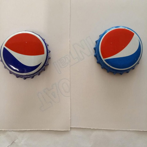 Pepsi bottle caps used, pack of 2, manufacturer ASTIR
