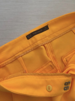 Zara παντελόνι σαν καινούργιο, κίτρινο πορτοκαλί, στυλάτο