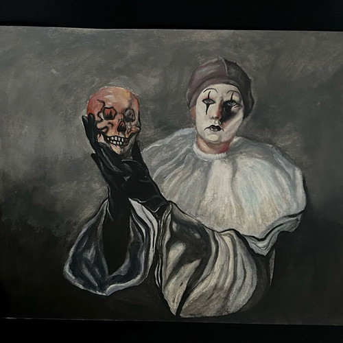 Fine art print signed, gouache, new