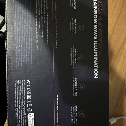 XTRUST Azor Illuminated Gaming Keyboard brand new, French layout