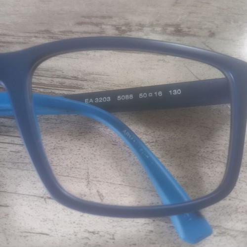 Emporio Armani Kids Eyeglasses like new, blue, Essilor lenses
