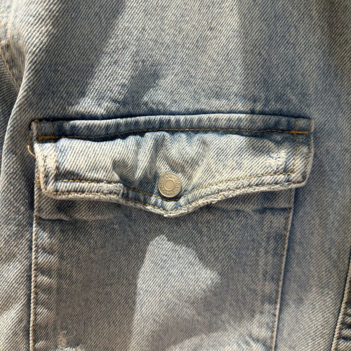 Zara denim jacket unisex size M loose style like new