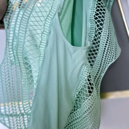 Turquoise blouse top like new with ruffled sleeves, size S