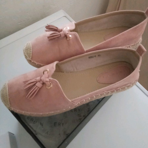 Espadrilles like new with tassels size 40 pink