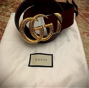 Gucci belt burgundy 80