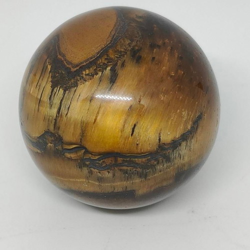 Tiger's Eye Semi-Precious Stone Sphere 2.2cm like new