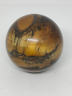 Tiger's Eye Semi-Precious Stone Sphere 2.2cm like new