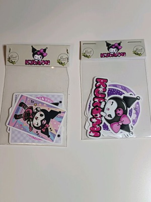 Kuromi stickers set new, 2 packs with 9 stickers each