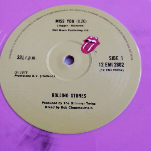 Rolling Stones Miss You 12" ροζ βινύλιο καινούργιο single