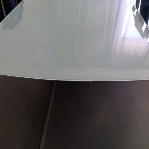 Dining set used black lacquer with 6 chairs and coffee table
