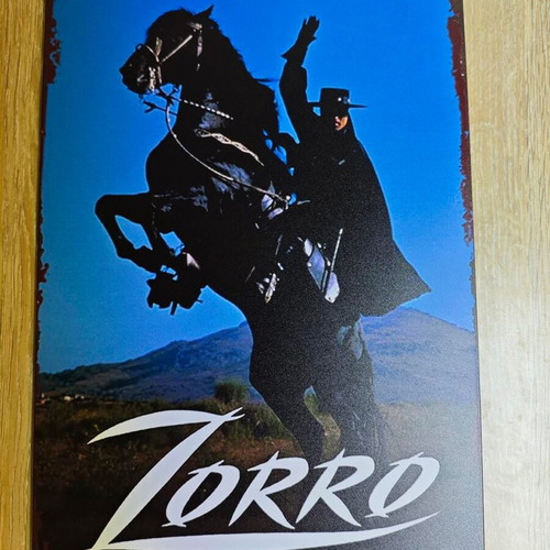 Metal decorative sign Zorro like new