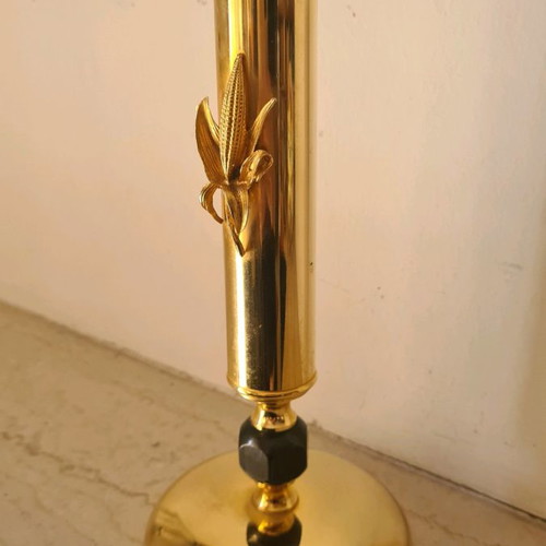 Candlestick used, gold plated BK