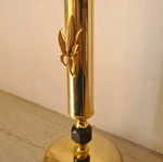 Candlestick used, gold plated BK