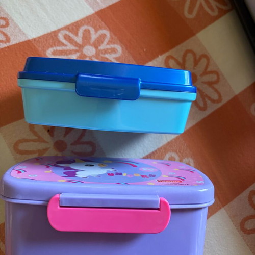 Stitch and Fisher Price Unicorn Food Containers used