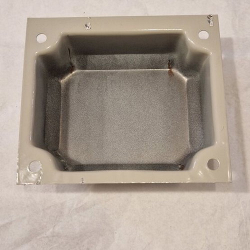 Metal Transformer Cover End Bell 10.5 x 12 cm, set of 2