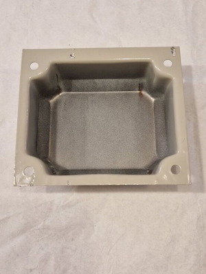 Metal Transformer Cover End Bell 10.5 x 12 cm, set of 2