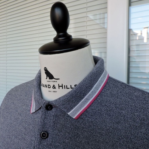 Hugo Boss Paddy men's grey polo shirt, size L, 100% cotton