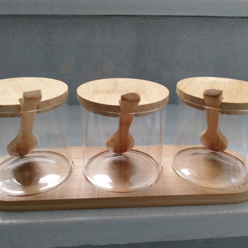 Storage container set of 3 new for coffee, sugar, tea