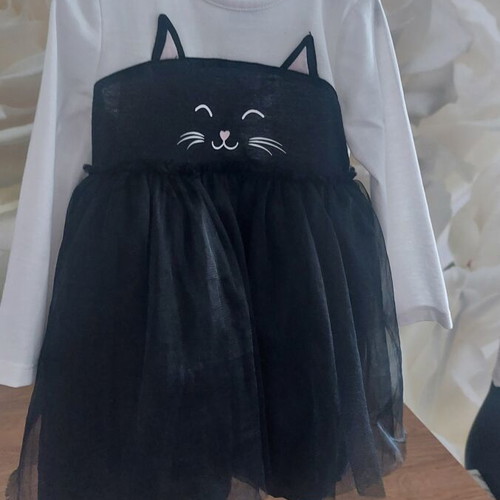 HM baby dress cat like new, size 9-12 months