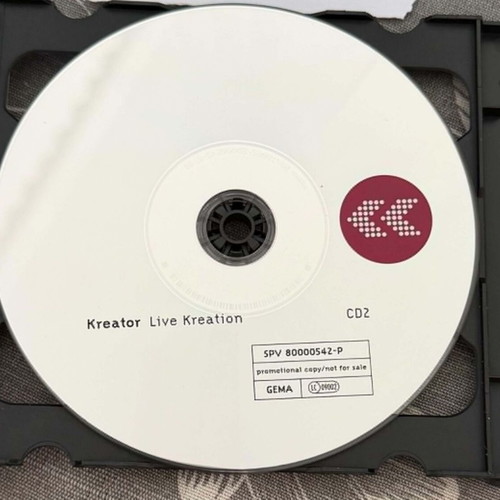 Kreator Live Kreation 2-CD like new, metal