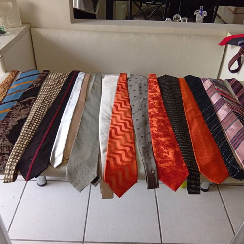 Silk branded ties new, pack of 10