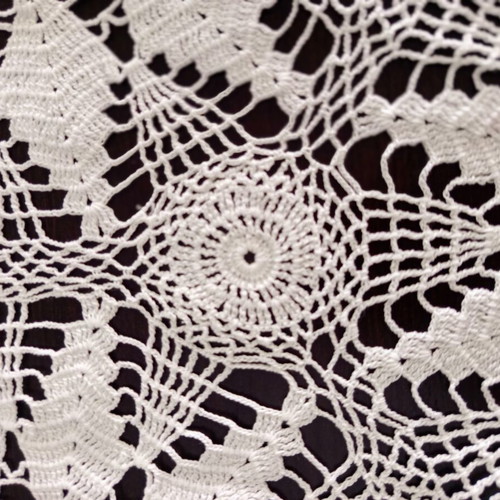 Handmade Crochet Round Tablecloth 176 cm Diameter 100% Cotton New