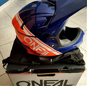 Full face κράνος O'Neal Sonus Helmet Split Blue/Orange
