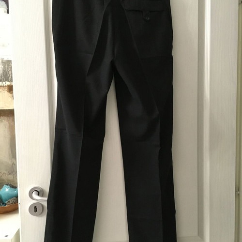 Dolce & Gabbana vintage straight trousers for women, size 32/46, black/grey