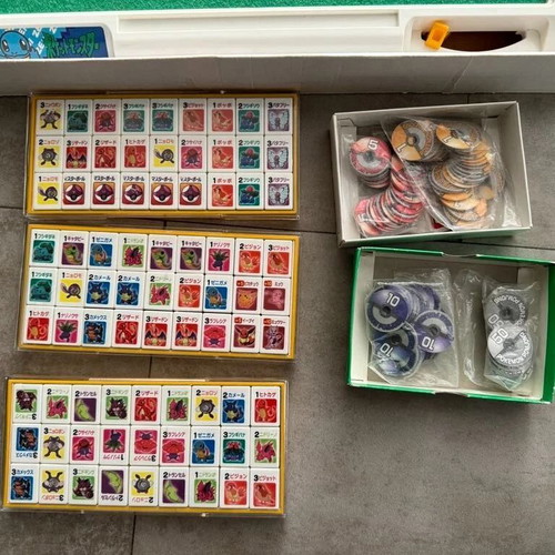 Pokemon Ponjang Mahjong board game used, retro Japanese edition Tomy