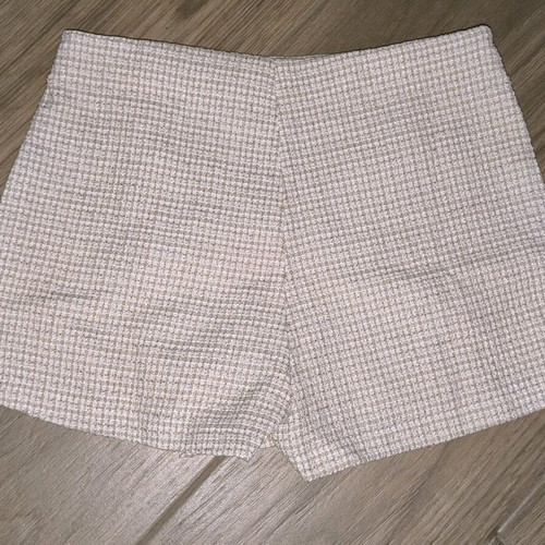 Shein skirt shorts new, white and beige, size XL