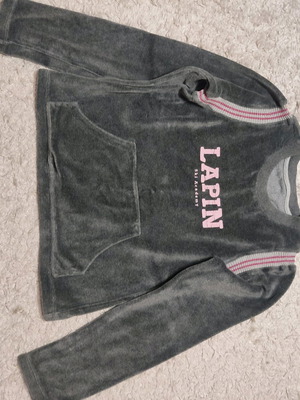 Velvet Lapin House shirt like new, gray and pink, size 152 cm
