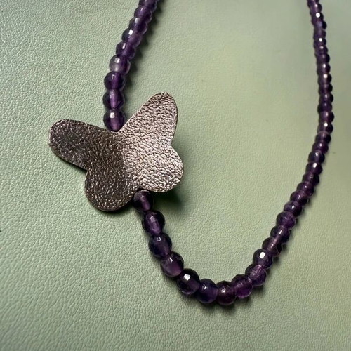 Handmade Necklace Silver 925 and Amethyst new