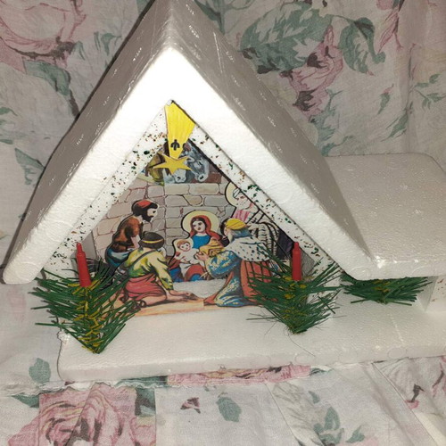 Nativity scene made of polystyrene new