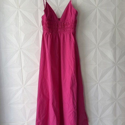 Zara Barbie Pink Maxi Dress XS like new, 100% cotton