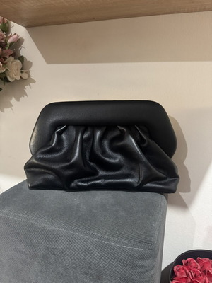 Black clutch bag soft leather look VG Styline new