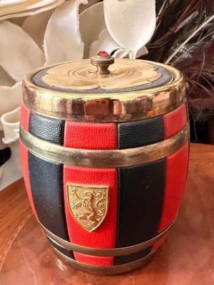 Vintage tobacco case, eco leather, functional