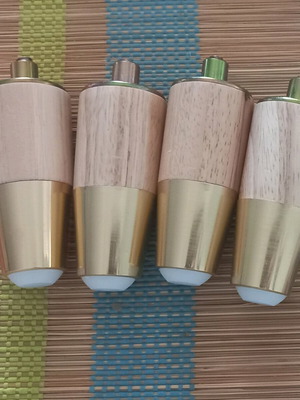 Ποδαράκια βάσεις για έπιπλο καινούργια, 4 ξύλινα