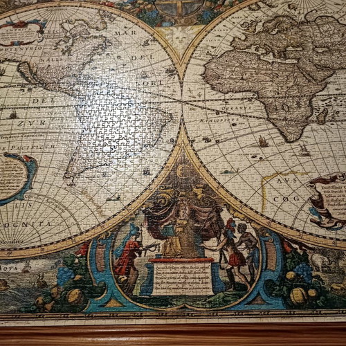 Handmade puzzle in frame new