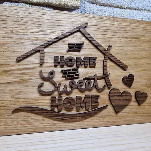 Wooden Home Sweet Home sign new, wall decoration