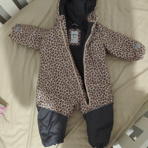 Water-repellent baby snowsuit 9-12 months