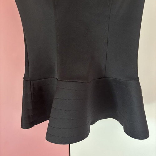 Black Off-Shoulder Top used, size S/M, fitted with ruffles